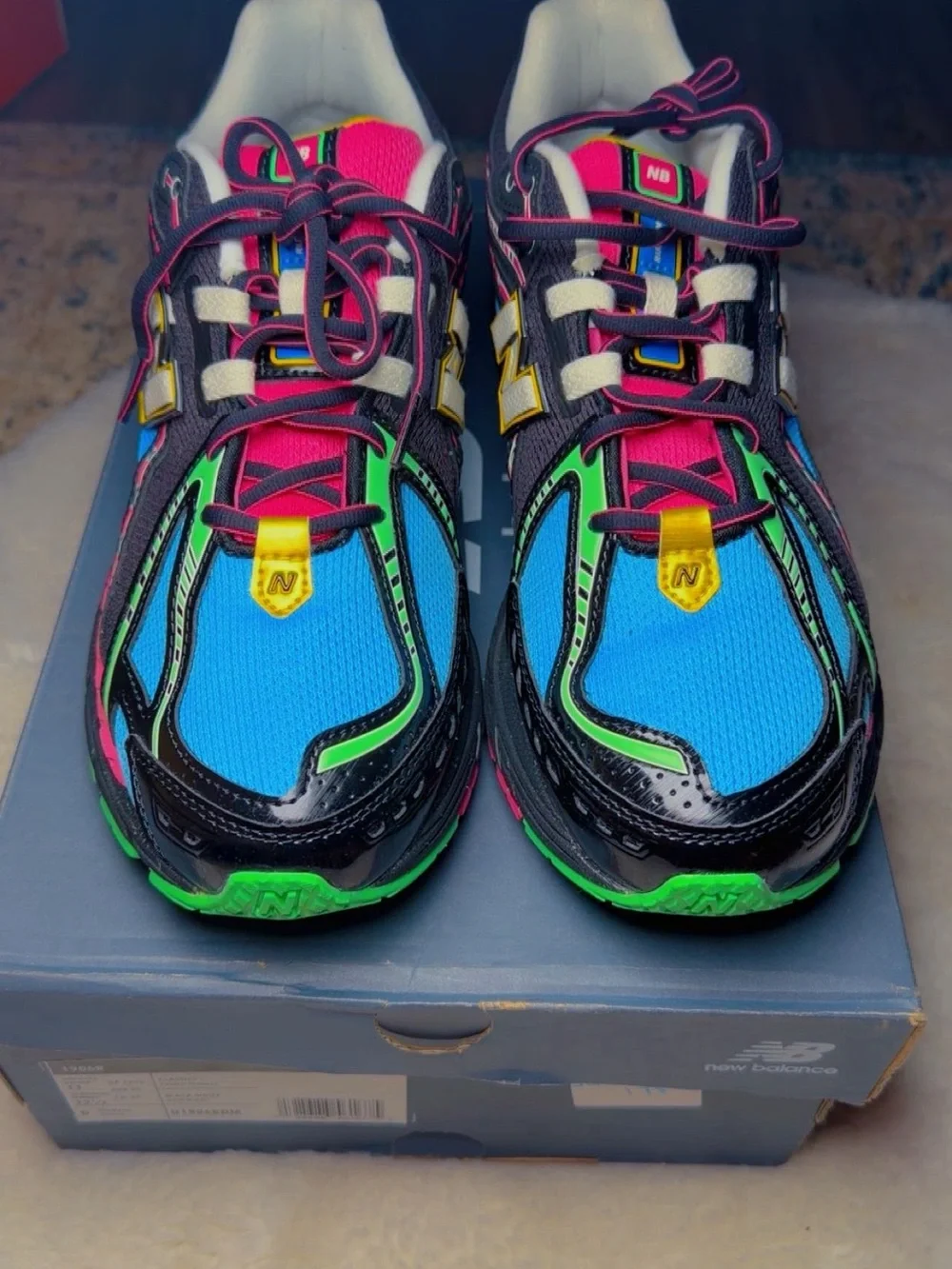 Classic Kids Multicolor Sneakers - Blue, Green, Pink